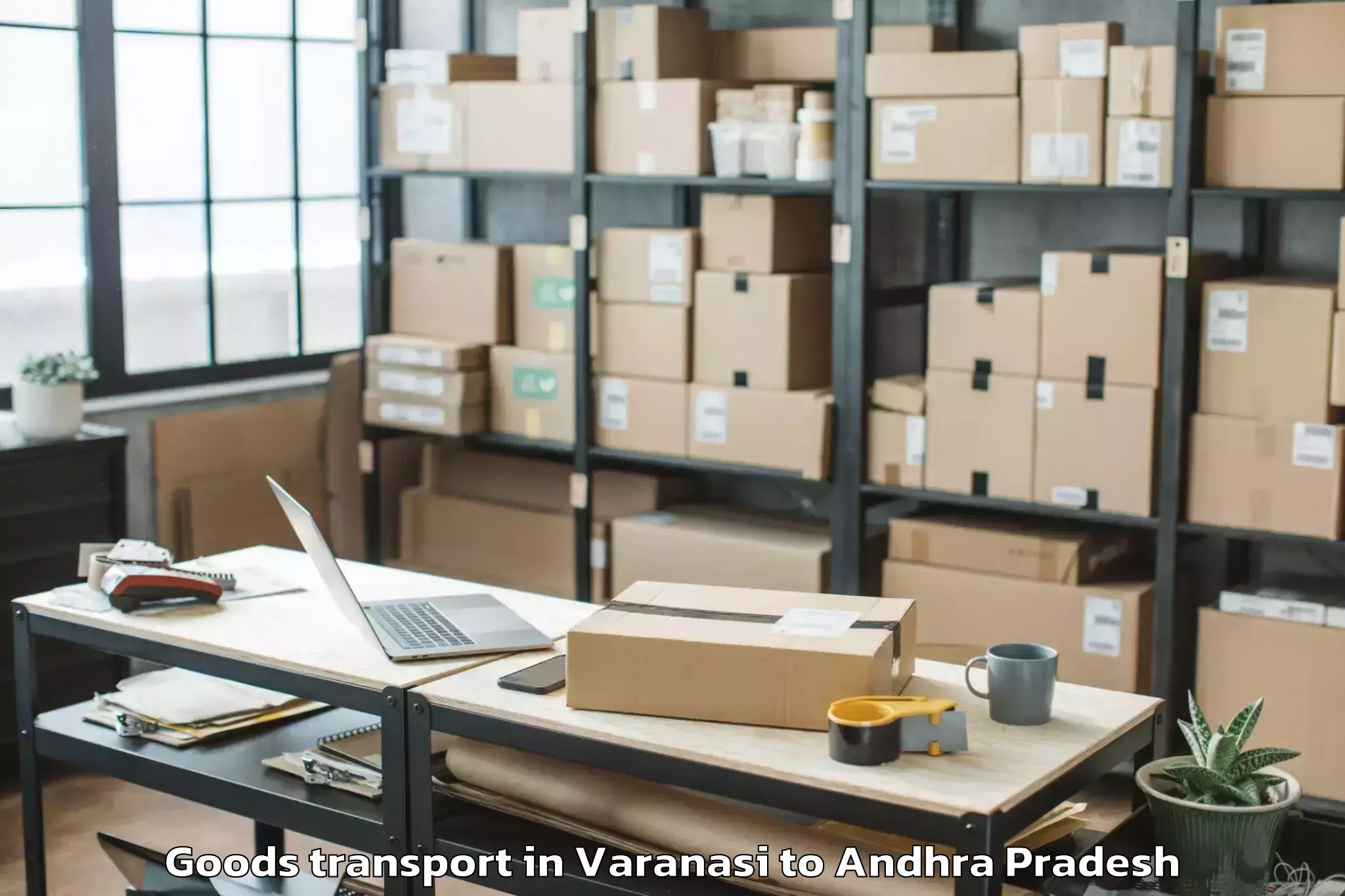 Book Varanasi to Peddapuram Goods Transport